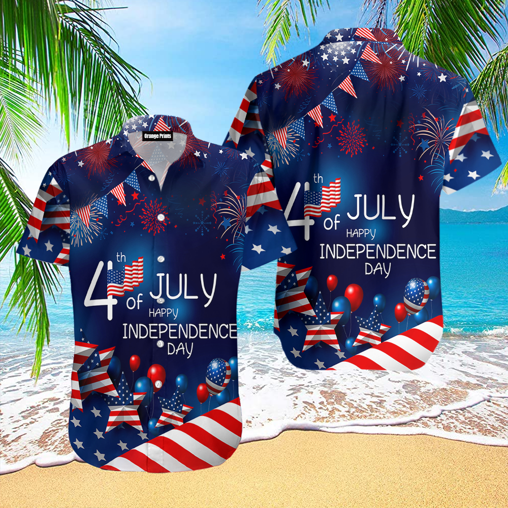 4th July US Independence Day Hawaiian Shirt | For Men & Women | HW5663