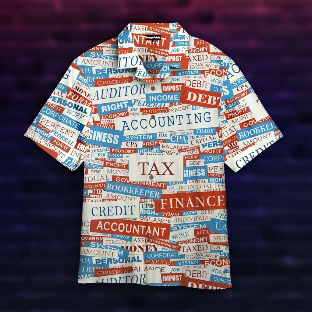 Accounting Text Gift Hawaiian Shirt | For Men & Women | HW7576