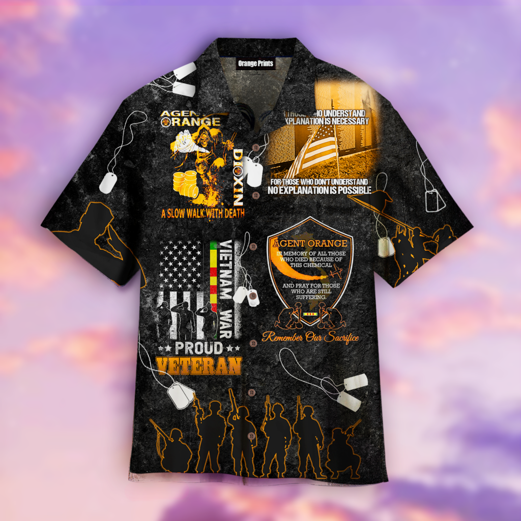 Agent Orange Vietnam Proud Veteran Memorial Hawaiian Shirt | For Men & Women | HW8425