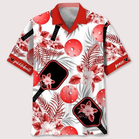 Aloha Peace Love Pickleball Hawaiian Shirt | For Men & Women | HL2218