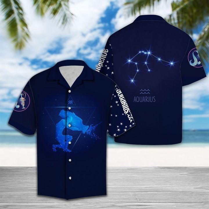 Aquarius Horoscope Hawaiian Shirt | For Men & Women | HW1352