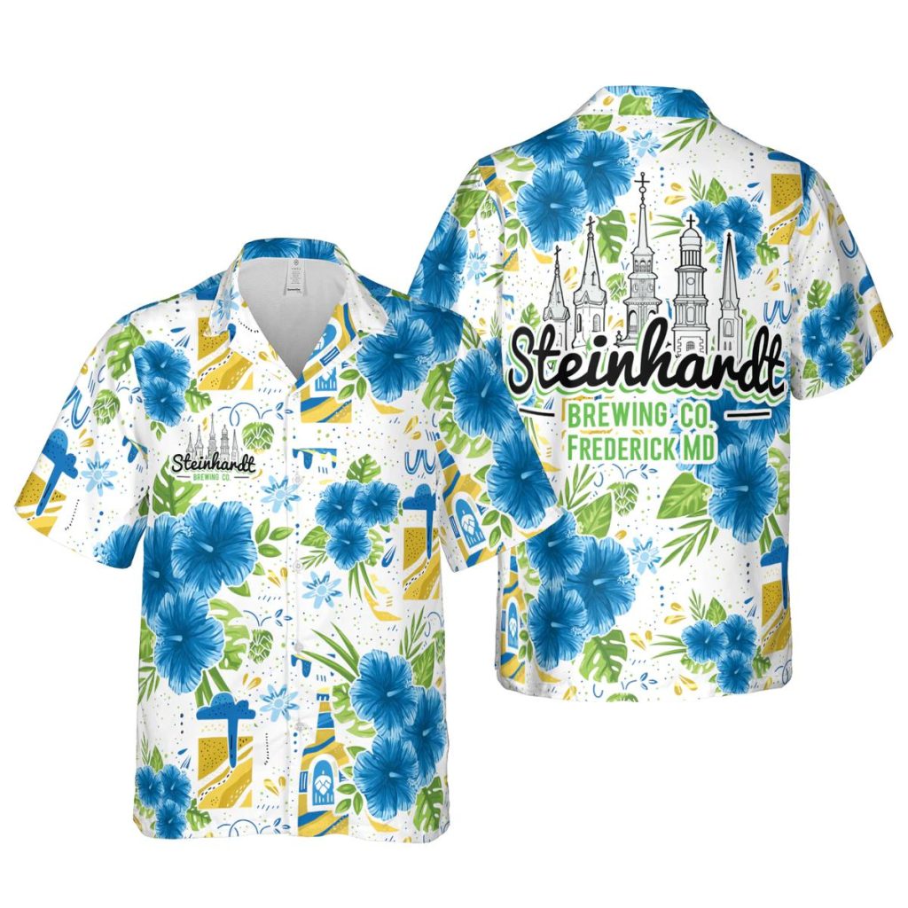 Beer With Tropical Flower Pattern Hawaiian Shirt | For Men & Women | HL3287
