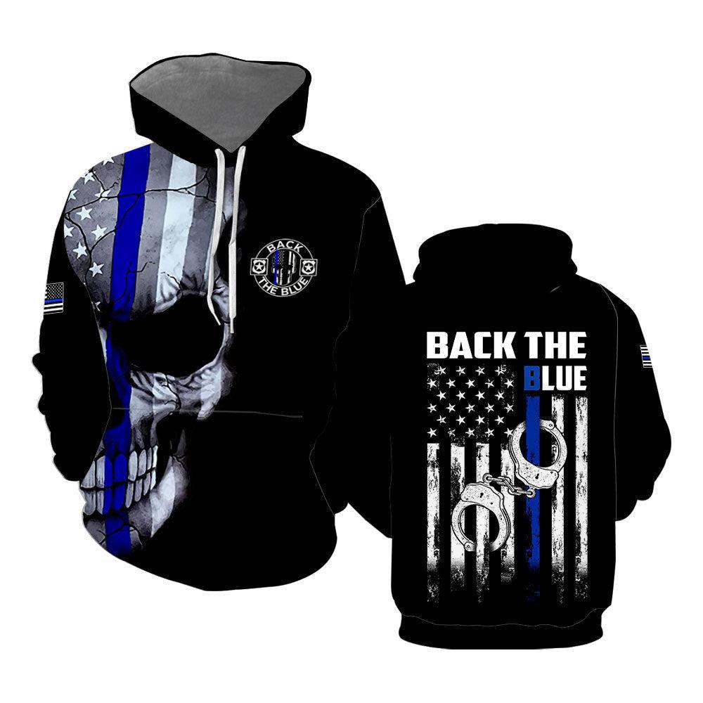 Black The Blue The Police All Over Print | For Men & Women | HP2366
