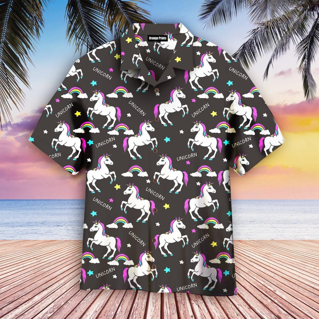 Black Unicorns For Lover Hawaiian Shirt | For Men & Women | WT6402