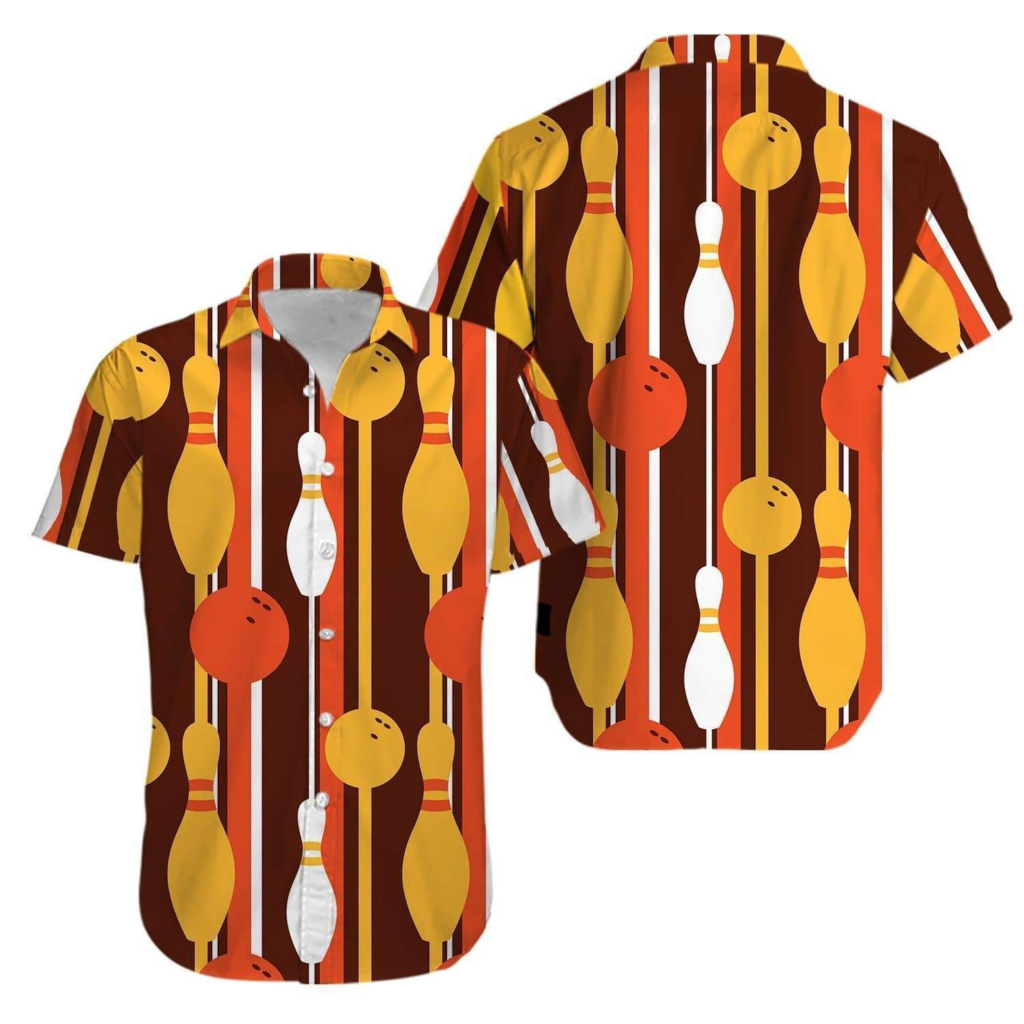 Bowling Yellow Hawaiian Shirt | For Men & Women | HL2090