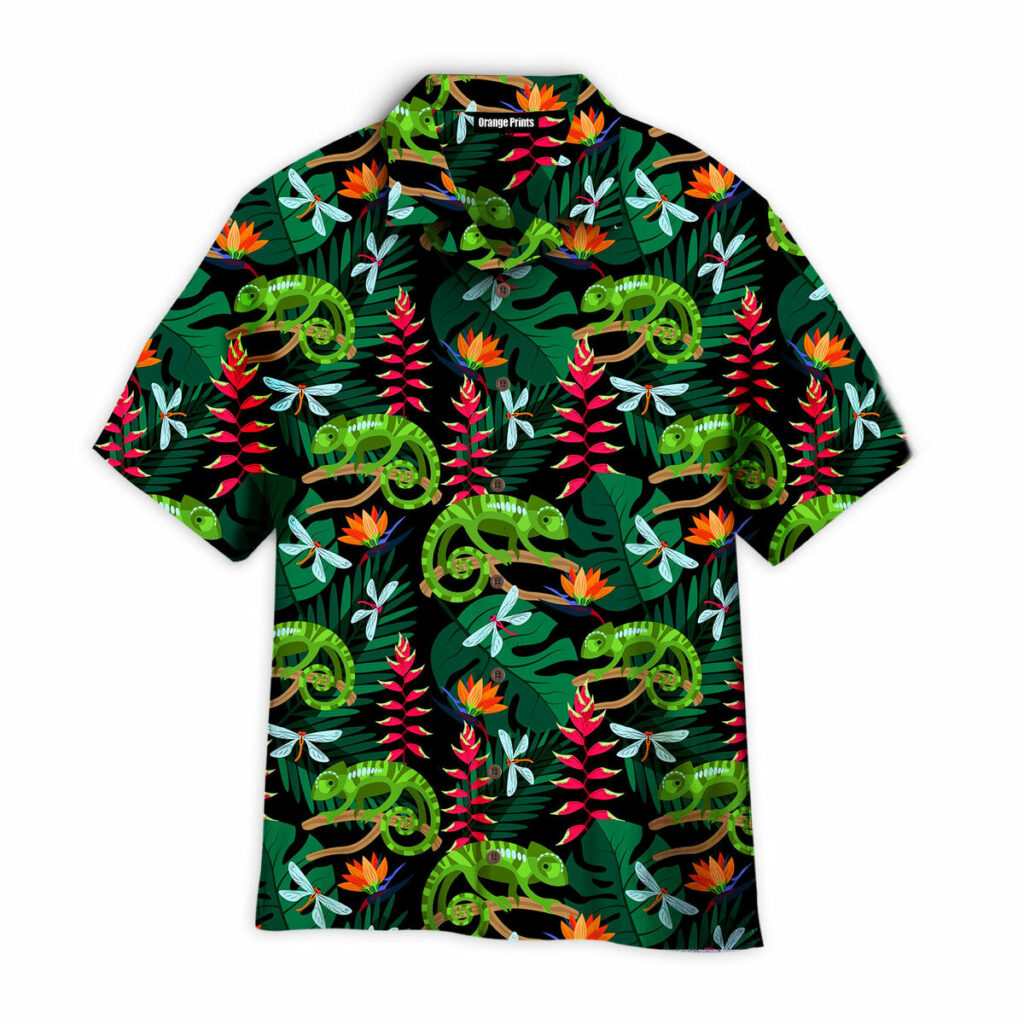 Chameleons In Forest Hawaiian Shirt | For Men & Women | WT7323