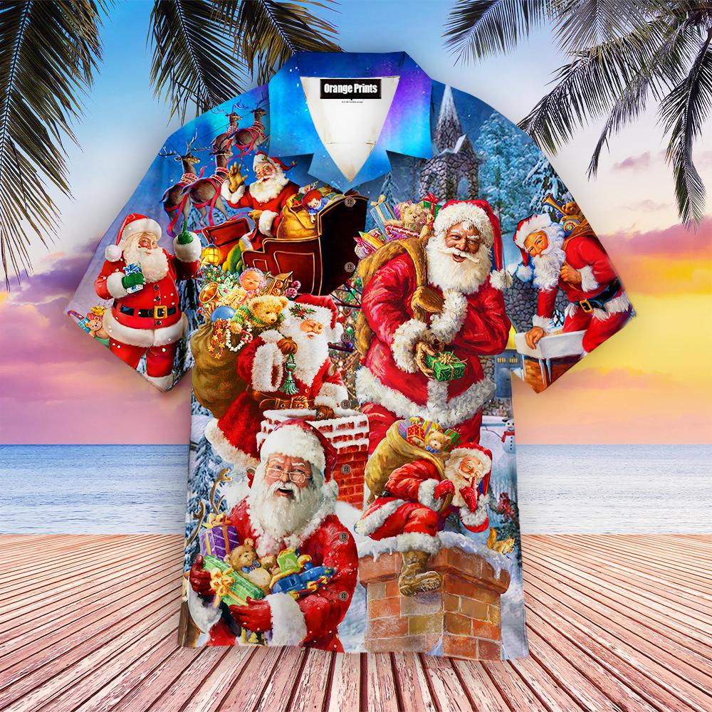 Christmas Say Hi From Santa Hawaiian Shirt | For Men & Women | WT4079