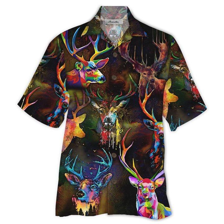 Deer Painting Hawaiian Shirt | For Men &amp; Women | HW6118