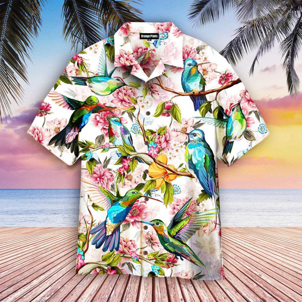 Hummingbirds Magnolia Hawaiian Shirt | For Men & Women | WT2117