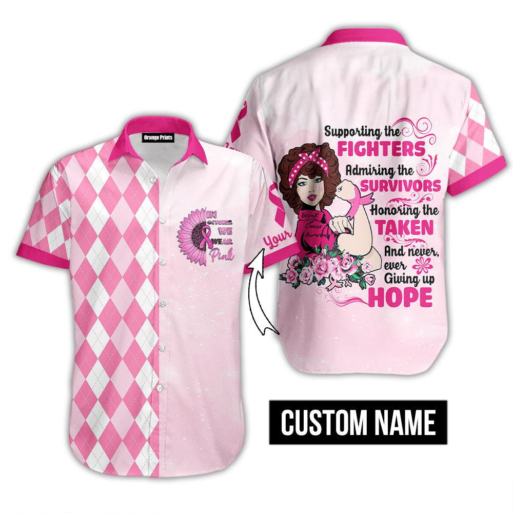 In October We wear pink Breast Cancer Awareness Hawaiian Shirt | For Men & Women | HN3640