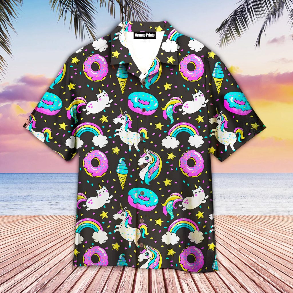 Life Is Better With Unicorn And Donuts Hawaiian Shirt | For Men & Women | WT6403