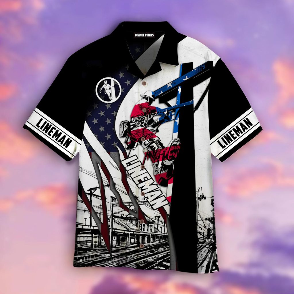 Lineman Hawaiian Shirt | For Men & Women | WT5071
