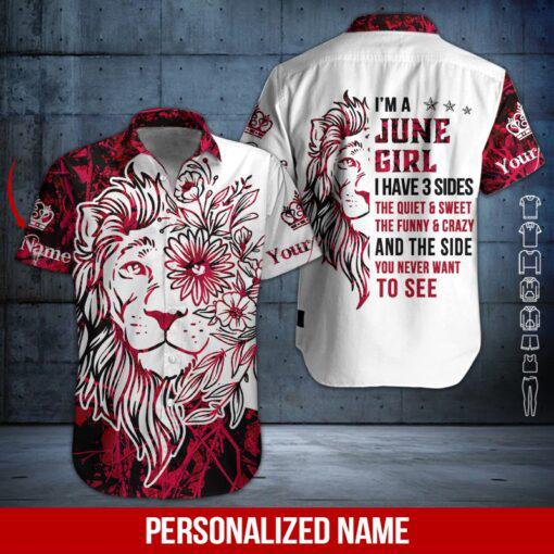 Lion June Girl Custom Hawaiian Shirt | For Men & Women | HN2522