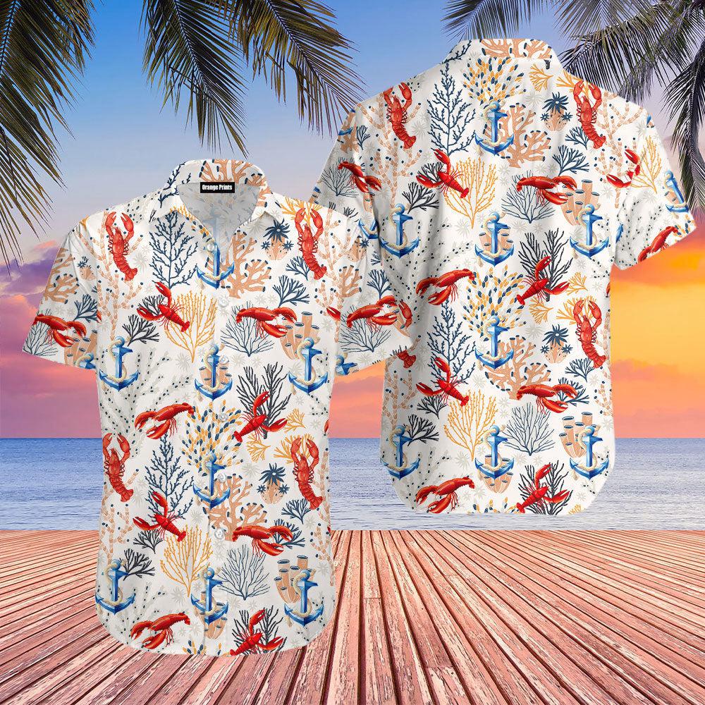 Lobster Anchor Seaweed Hawaiian Shirt | For Men & Women | WT2115