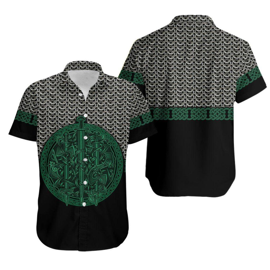 Mix Celtic Patterns Green Hawaiian Shirt | For Men & Women | HW3399