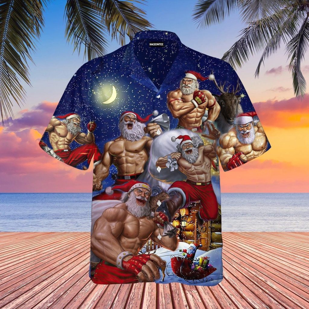 No Lift No Gift Christmas Workout Santa Hawaiian Shirt | For Men & Women | WT1024