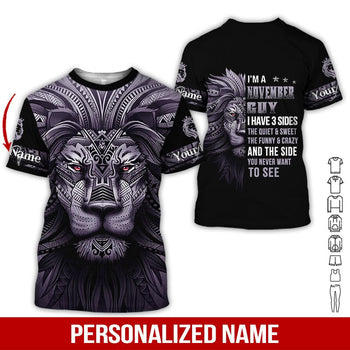 November Guy Lion Custom Name All Over Print | For Men & Women | CN3906
