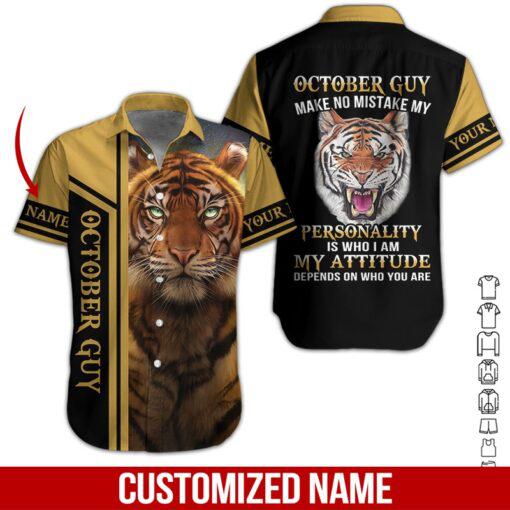 October Guy Tiger Custom Hawaiian Shirt | For Men & Women | HN2042