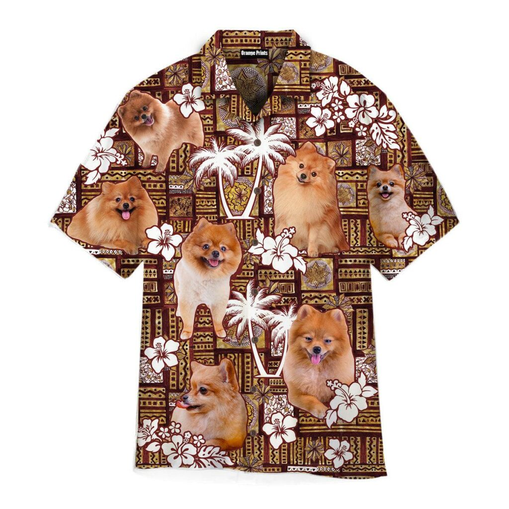 Pomeranian Tropical Dog Lover Hawaiian Shirt | For Men & Women | WT9552