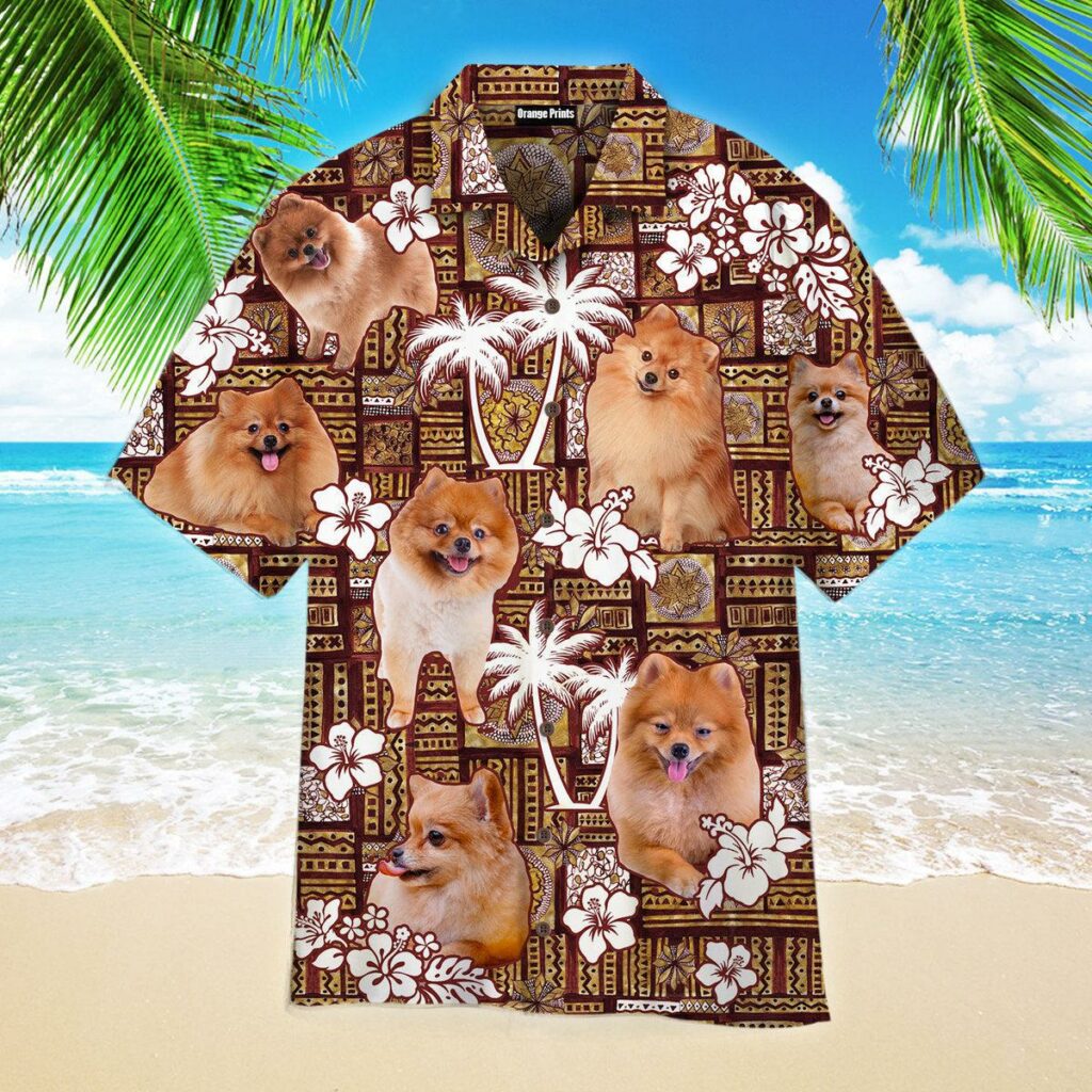 Pomeranian Tropical Dog Lover Hawaiian Shirt | For Men & Women | WT9552