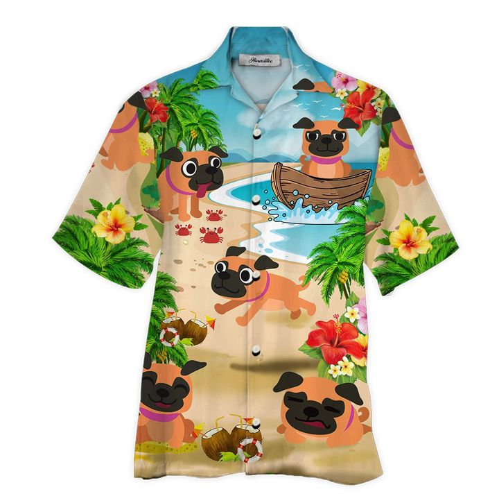 Pug Hawaiian Shirt | For Men & Women | HW5729