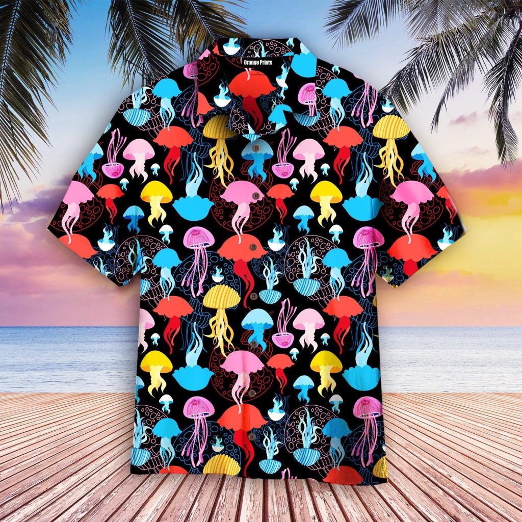 Rainbow Jellyfish Hawaiian Shirt | For Men & Women | WT6440