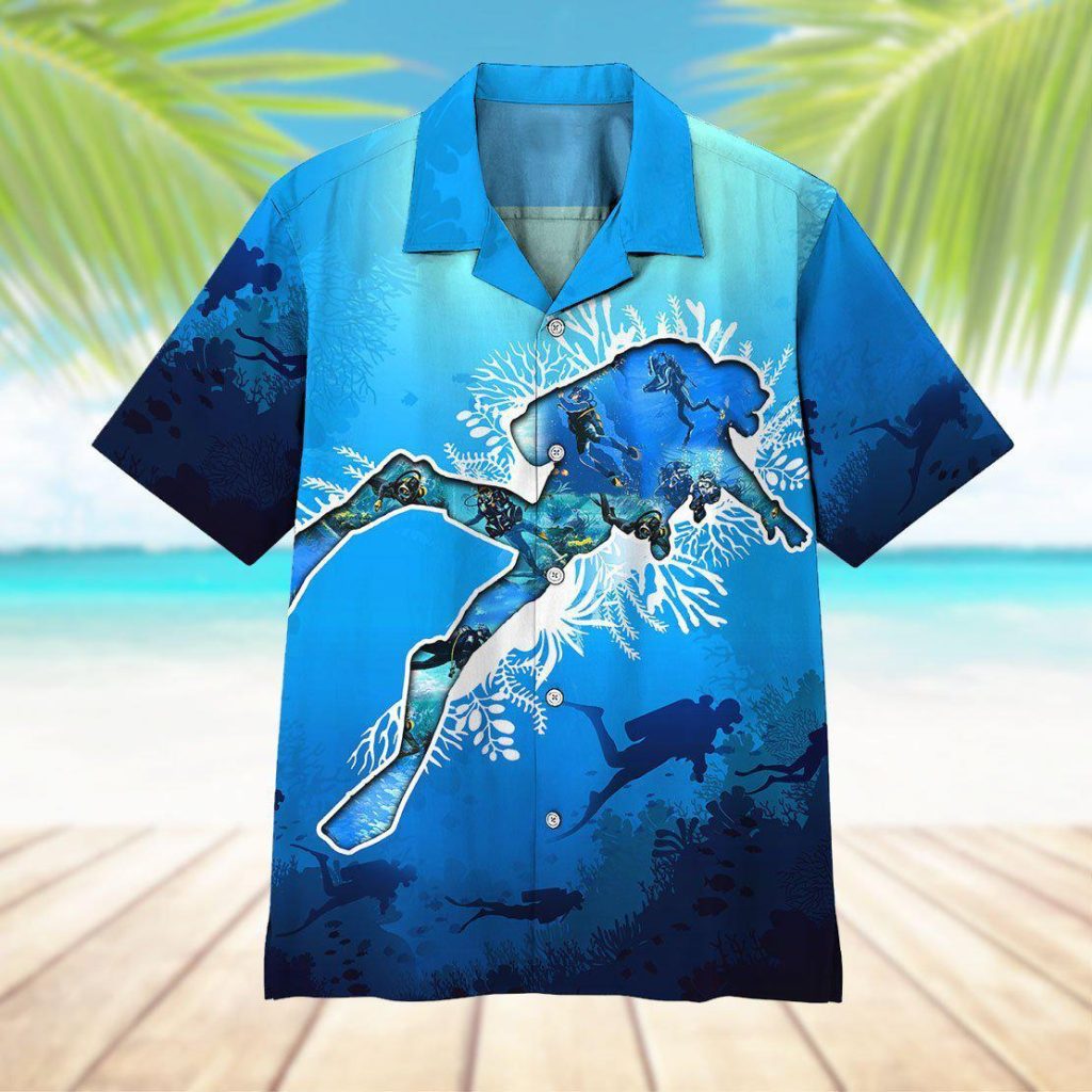 Scuba Diving Hawaiian Shirt | For Men & Women | HW6642