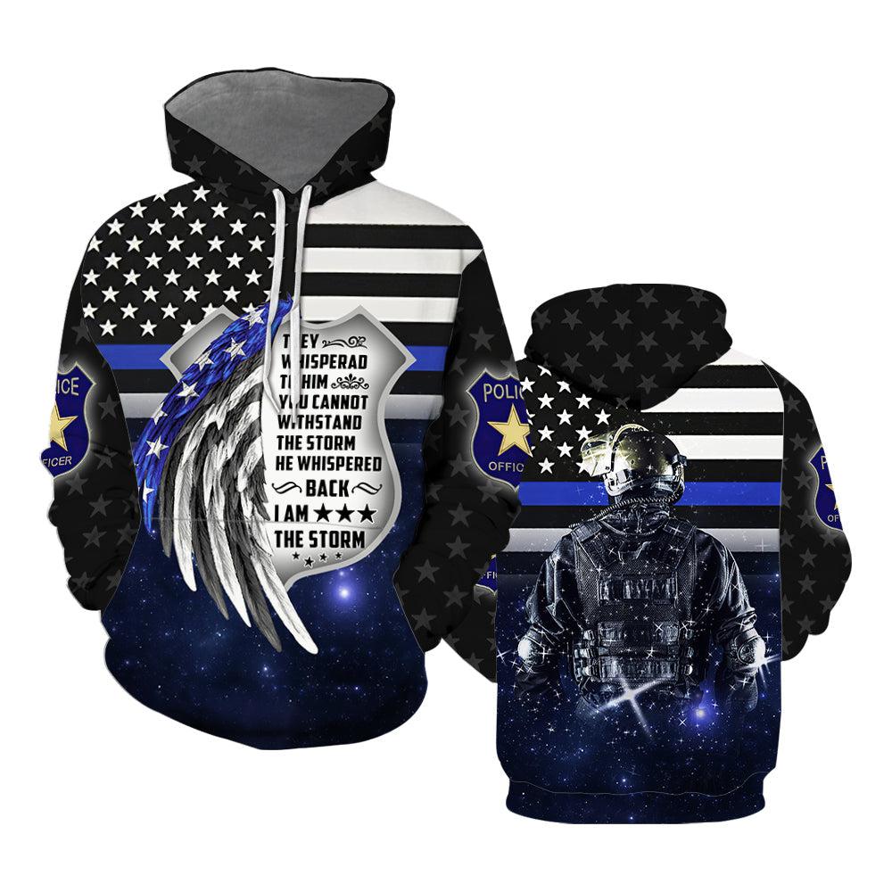 Thin Blue Line Police All Over Print | For Men & Women | HP2370