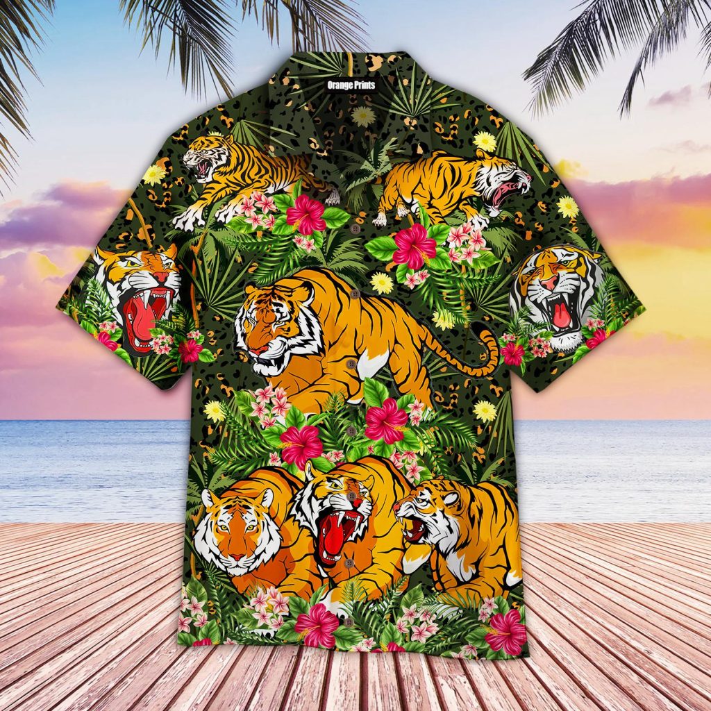 Tiger Tropical Hawaiian Shirt | For Men & Women | WT8045