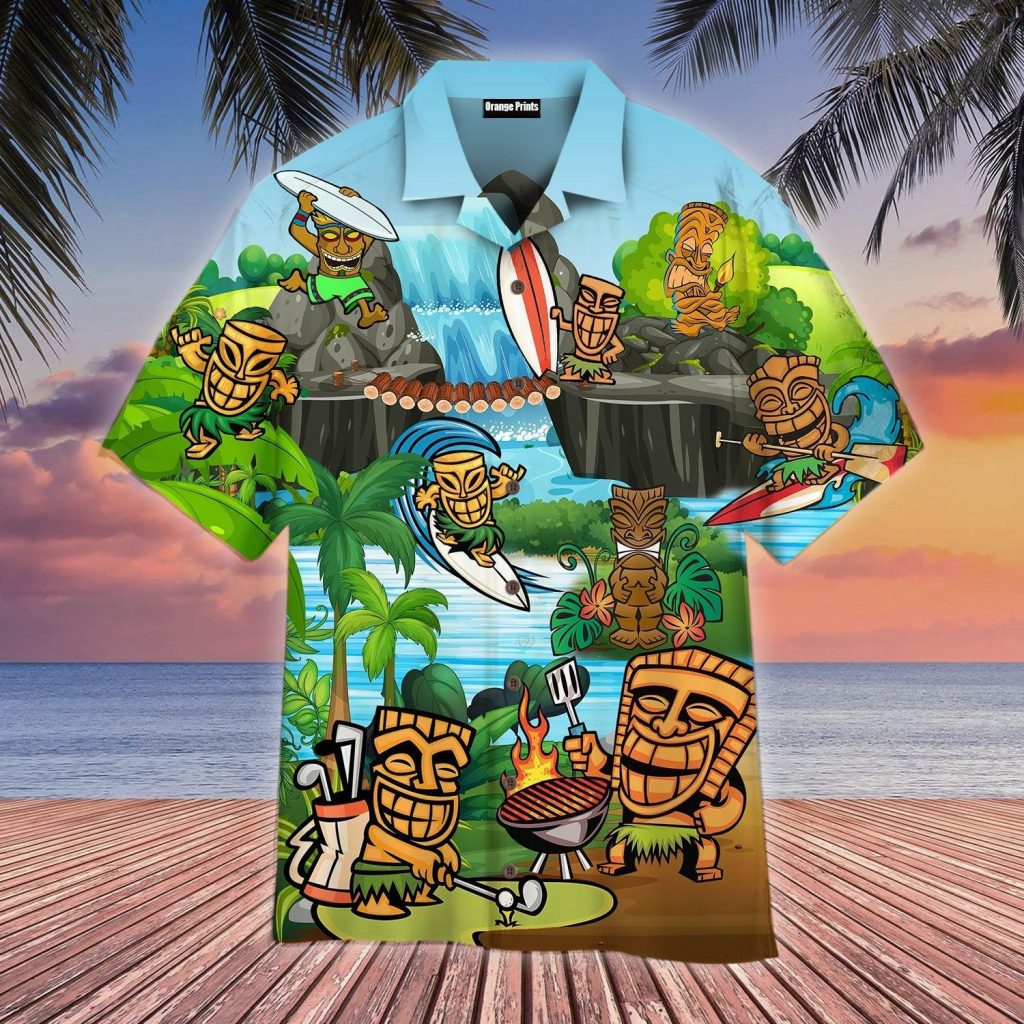 Tiki Keep Saying Aloha Tiki Hawaii Hawaiian Shirt | For Men & Women | WT1743