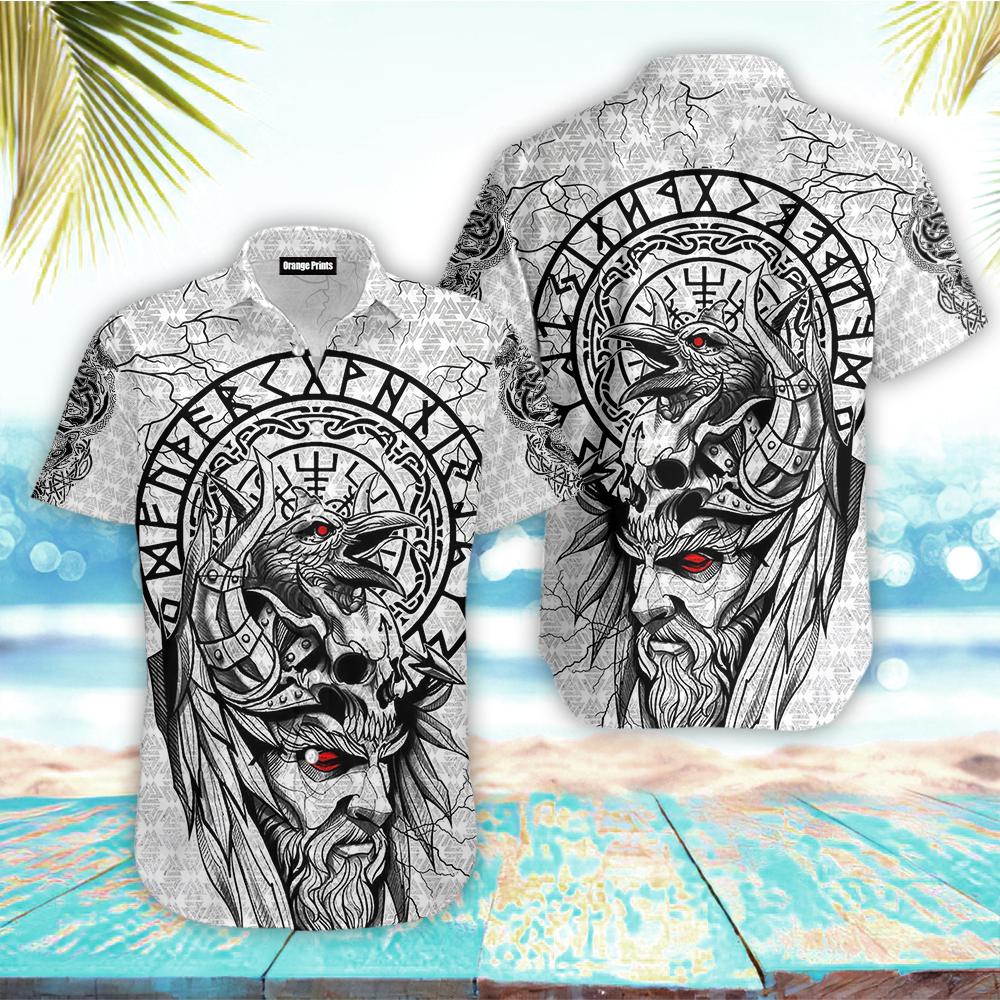 Viking Odin Tattoo Hawaiian Shirt | For Men & Women | WT5025