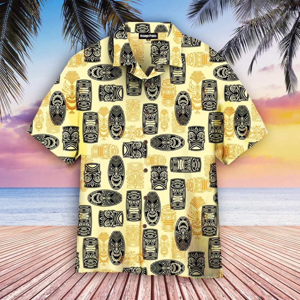 Vintage Tiki Mask Hawaiian Shirt | For Men & Women | WT6608