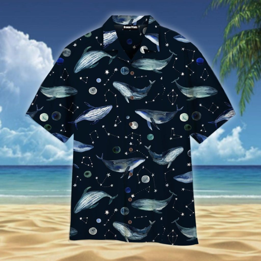 Wales Night Space Sky Stars Hawaiian Shirt | For Men &amp; Women | WT1775