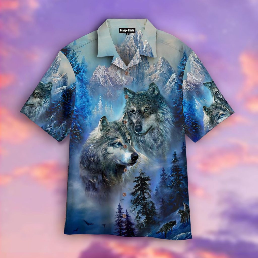 Wolf Couple Hawaiian Shirt | For Men & Women | HW4640