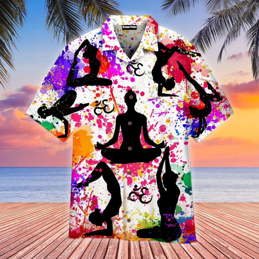 Yoga Color Peace Life Hawaiian Shirt | For Men &amp; Women | WT9514
